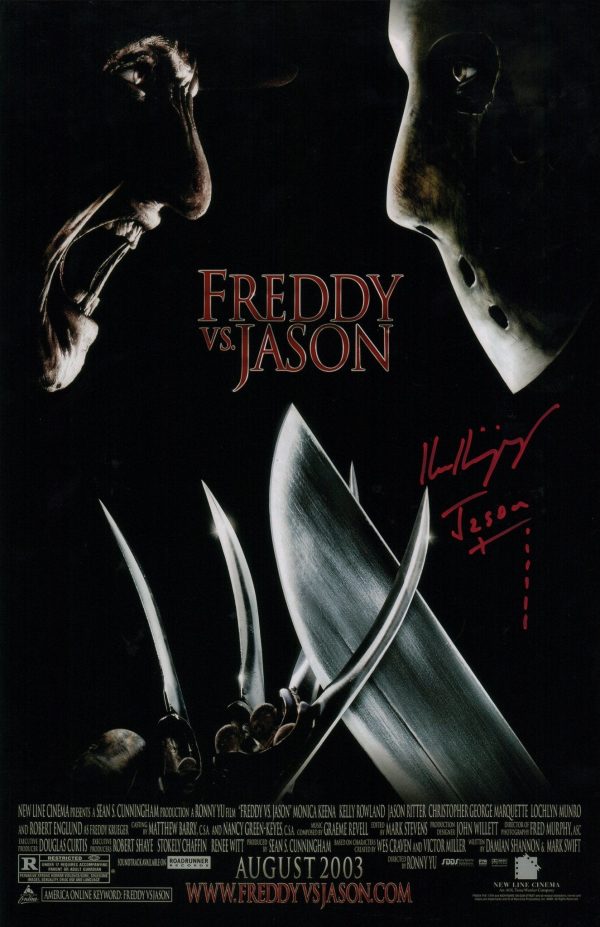 Ken Kirzinger Freddy VS Jason 11x17 Signed Poster JSA Certified Autograph Hot on Sale
