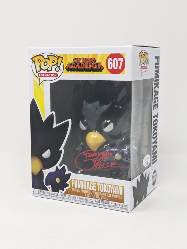 Josh Grelle My Hero Academia Fumikage Tokoyami #607 Signed Funko Pop JSA Certified Autograph For Cheap - Image 2