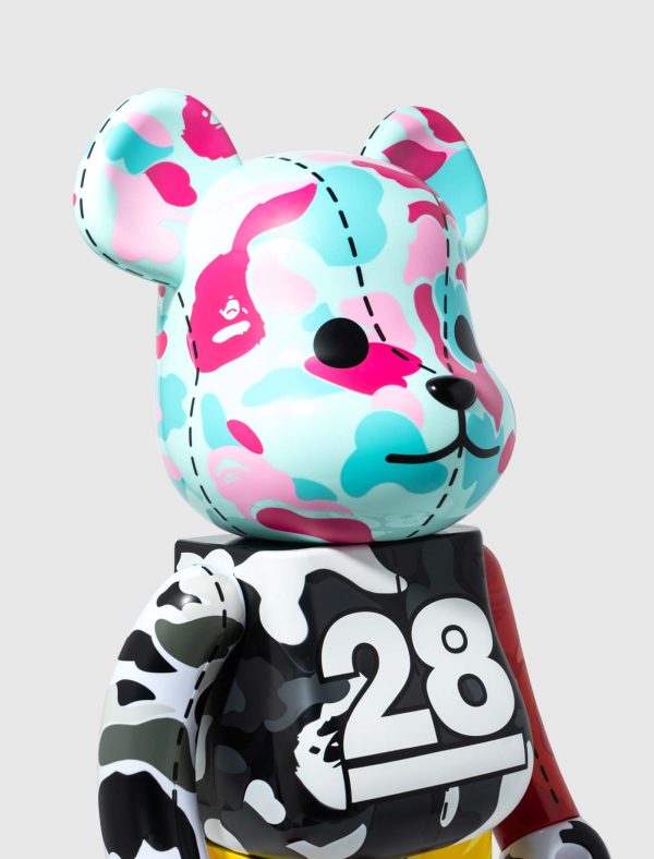 A BATHING APE 28TH ANNIVERSARY CAMO #3 1000% BEARBRICK Hot on Sale - Image 2