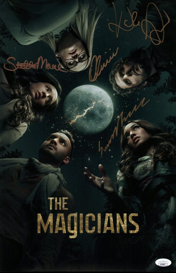 The Magicians 11x17 Photo Poster Cast x4 Signed Appleman, Bishil, Maeve, Dudley JSA Certified Autograph Online Hot Sale