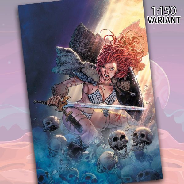 Red Sonja #1 Cover ZJ Cheung 1:150 Virgin Foil Edition Variant Comic Book Online Hot Sale