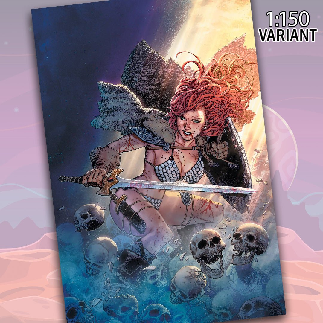 Red Sonja #1 Cover ZJ Cheung 1:150 Virgin Foil Edition Variant Comic Book Online Hot Sale