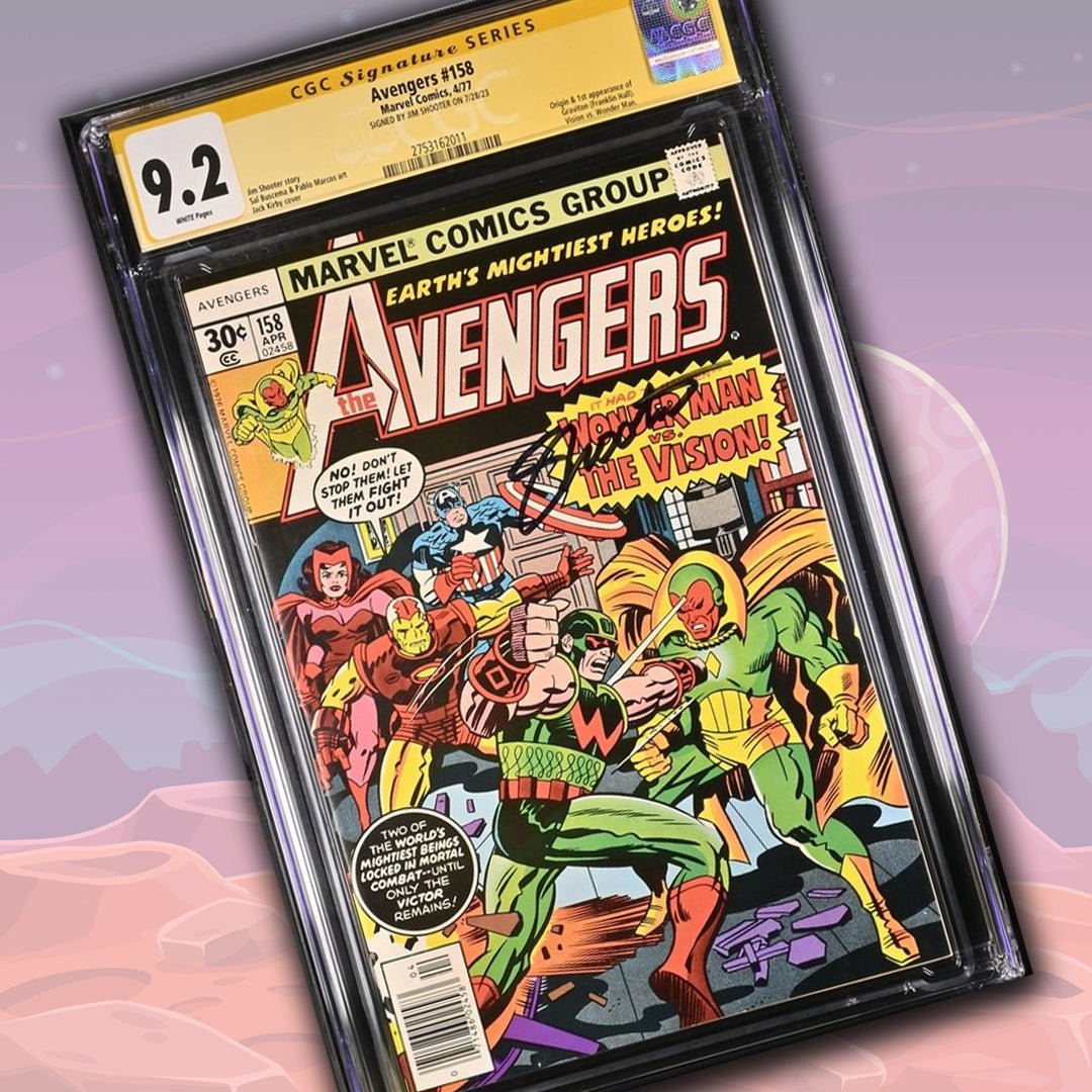 Avengers #158 Marvel Comics CGC Signature Series 9.2 Signed Jim Shooter Fashion