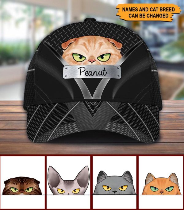 Cat Personalized Classic Cap, Personalized Gift for Cat Lovers, Cat Mom, Cat Dad - CP014PS05 Online now