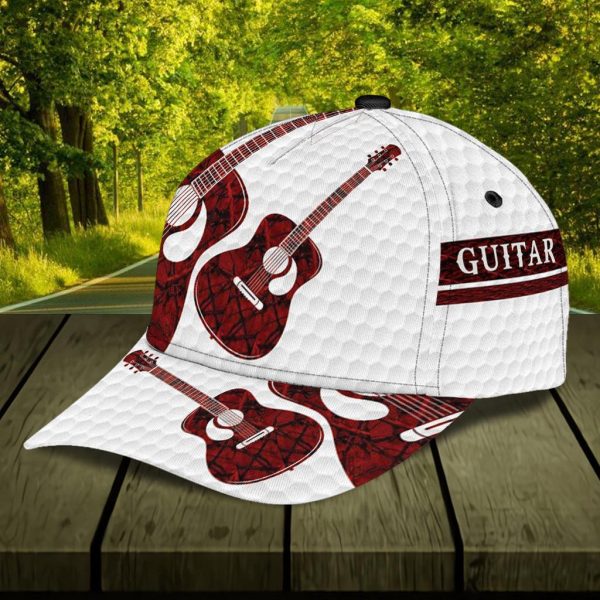 Personalized Guitar Classic Cap, Personalized Gift for Music Lovers, Guitar Lovers - CP1953PS For Sale - Image 5