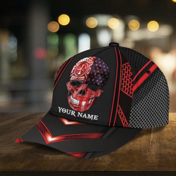 Personalized Firefighter Classic Cap, Personalized Gift for Firefighters - CP034PS06 on Sale - Image 4
