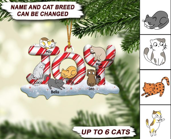 Cat Personalized Custom Shaped Ornament, Personalized Gift for Cat Lovers, Cat Mom, Cat Dad - WO018PS04 For Sale