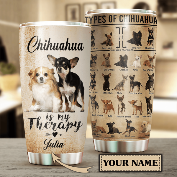 Personalized Chihuahua Tumbler, Personalized Gift for Chihuahua Lovers - TB301PS Supply
