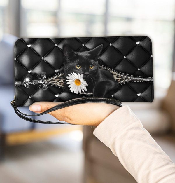 Cat Clutch Purse, Gift for Cat Lovers, Cat Mom - PU299PA For Sale