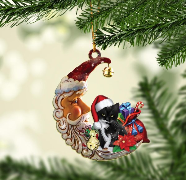 Cat Custom Shaped Ornament, Gift for Cat Lovers, Cat Mom - WO073PA06 Fashion